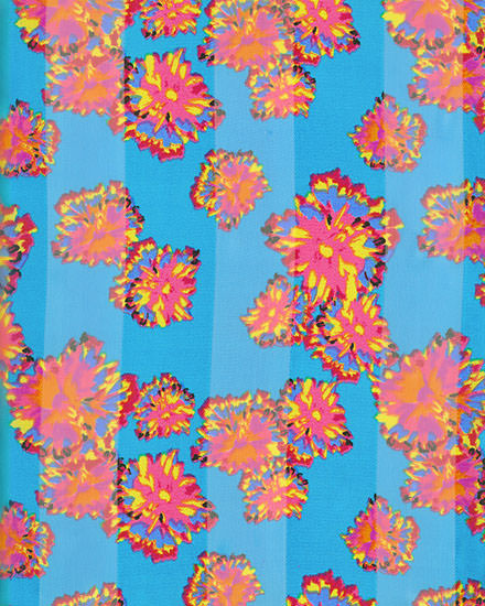 13X60 SATIN STRIPE: Flower