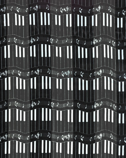13X60 SATIN STRIPE: Piano Keyboard