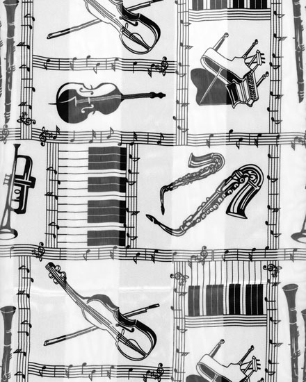 13X60 SATIN STRIPE: Piano Keyboard