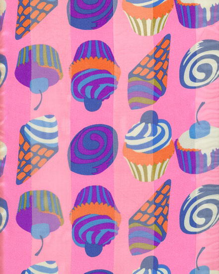 13X60 SATIN STRIPE: Ice Cream & Cup Cake