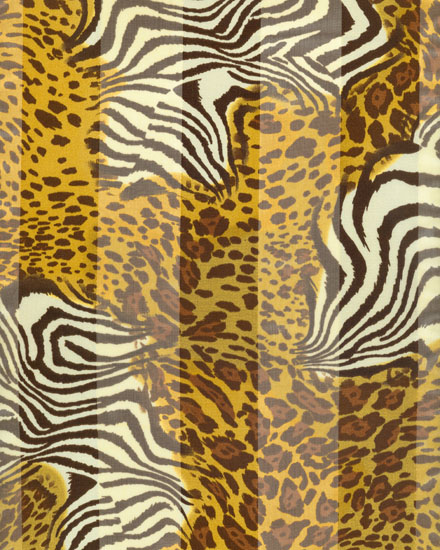 13X60 SATIN STRIPE: Zebra & Leopard