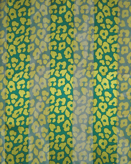 13X60 SATIN STRIPE: Leopard