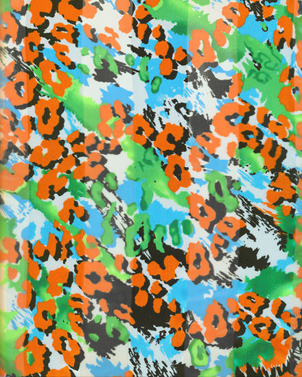 13X60 SATIN STRIPE: Leopard Abstract
