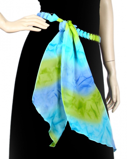 Ombre Chiffon Chain Belt
