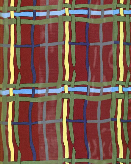13X60 SATIN STRIP: Ribbon Abstract