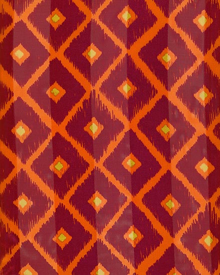 13X60 SATIN STRIPE: Diamond Check Pattern
