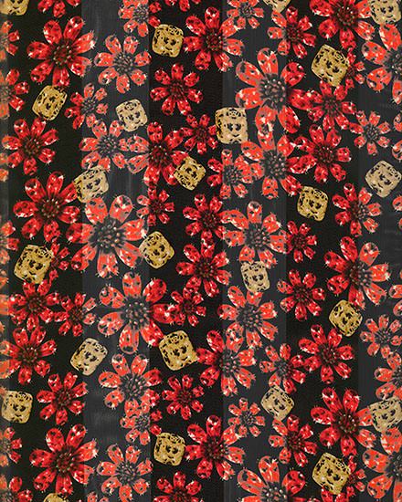 13X60 SATIN STRIPE: Flower