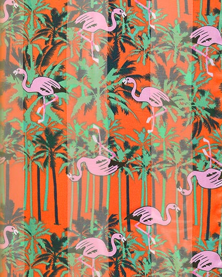 13X60 SATIN STRIPE: Tropical