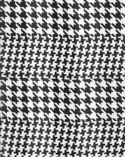 13X60, SATIN ABSTRACT : Houndtooth