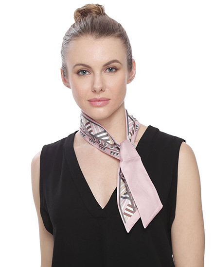 Geometrics Pattern Sash, skinny scarf