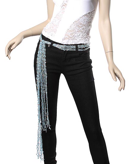Open Weave Sequin Sash