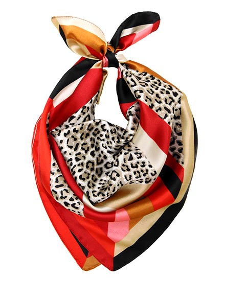 23"X23" SATIN: LEOPARD