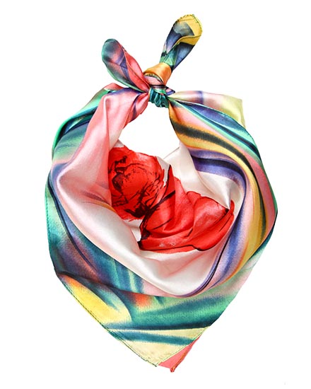 23"X23" SATIN: FLOWER