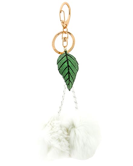 Fur Pom Pom Keychain