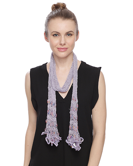 Multi-Colored Open Weave Tube Sash