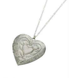 Heart Metal Pendant Long Necklace