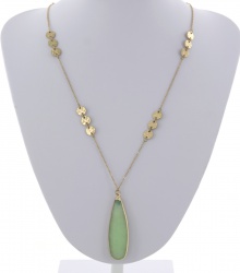 Metal Pendant Long Necklace