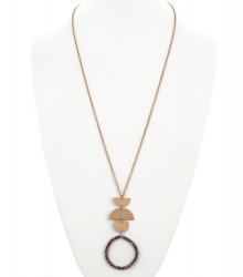 Glass Pendant Long Necklace