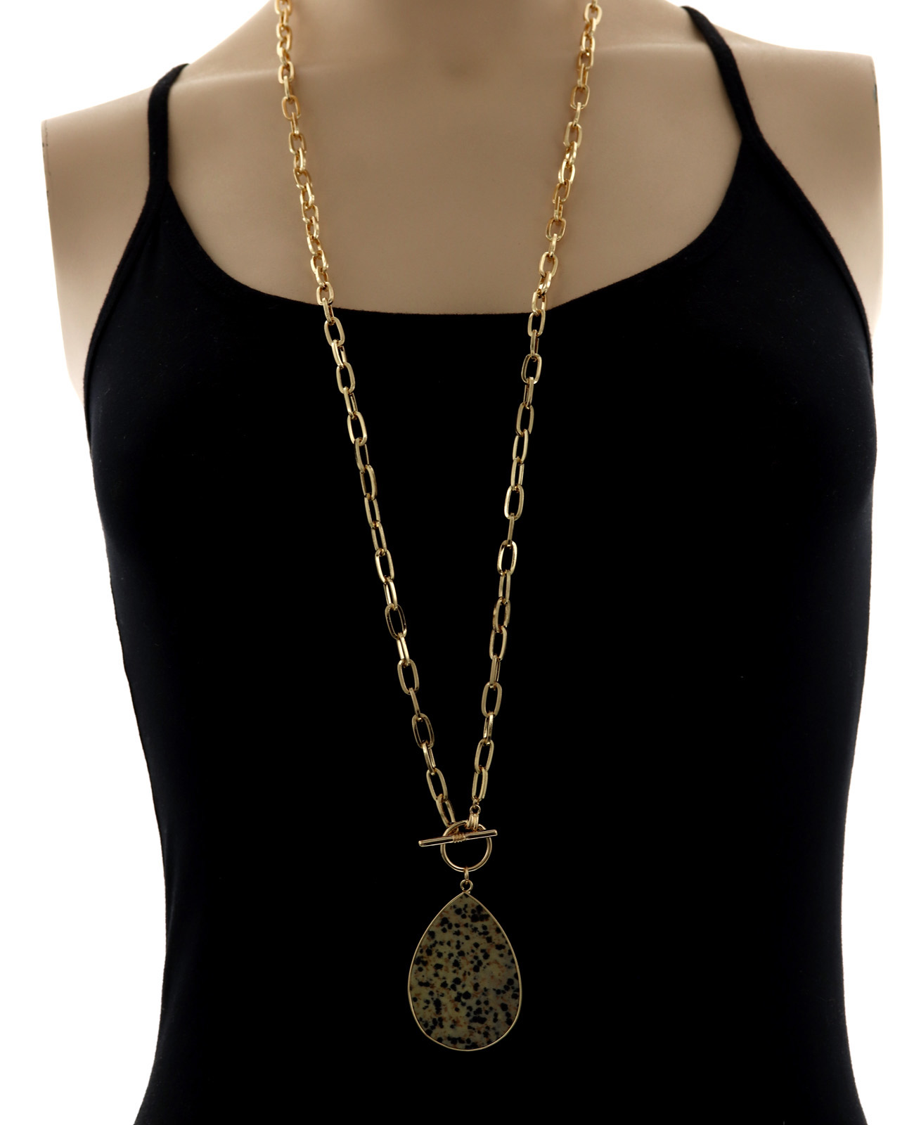 Metal Pendant Long Necklace
