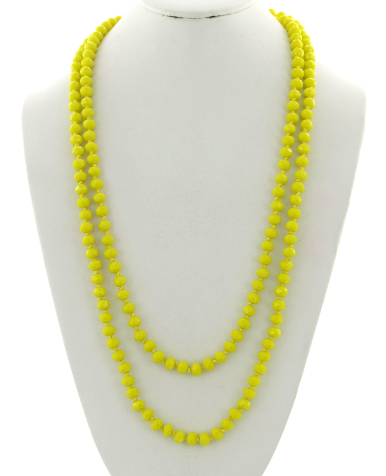 Glass Beads Long Necklace