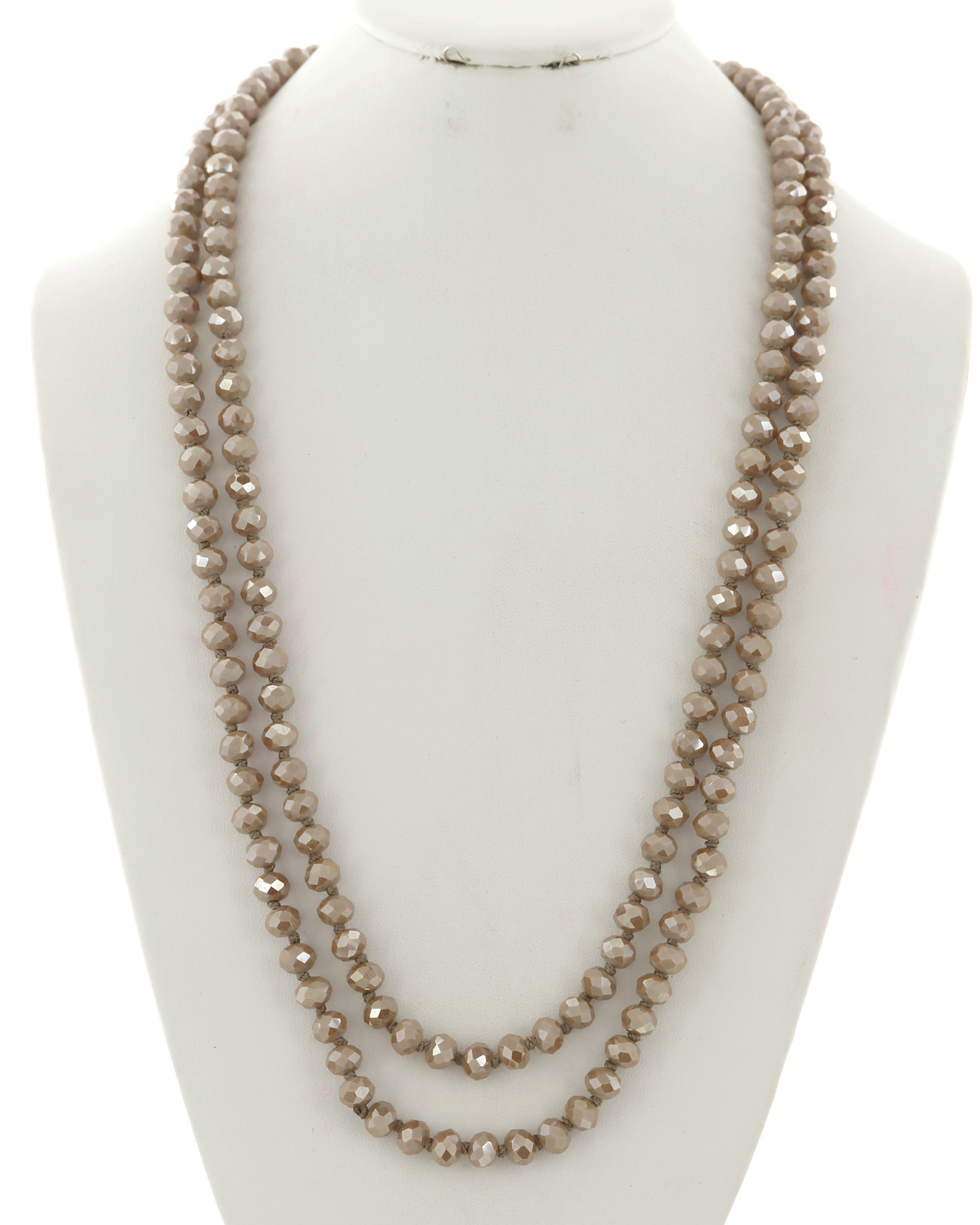 Glass Beads Long Necklace