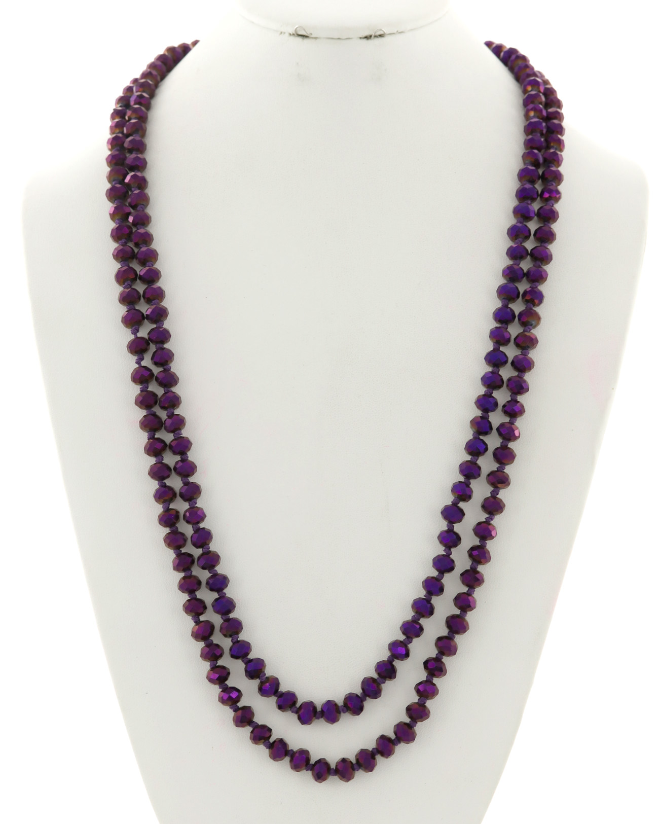 Glass Beads Long Necklace