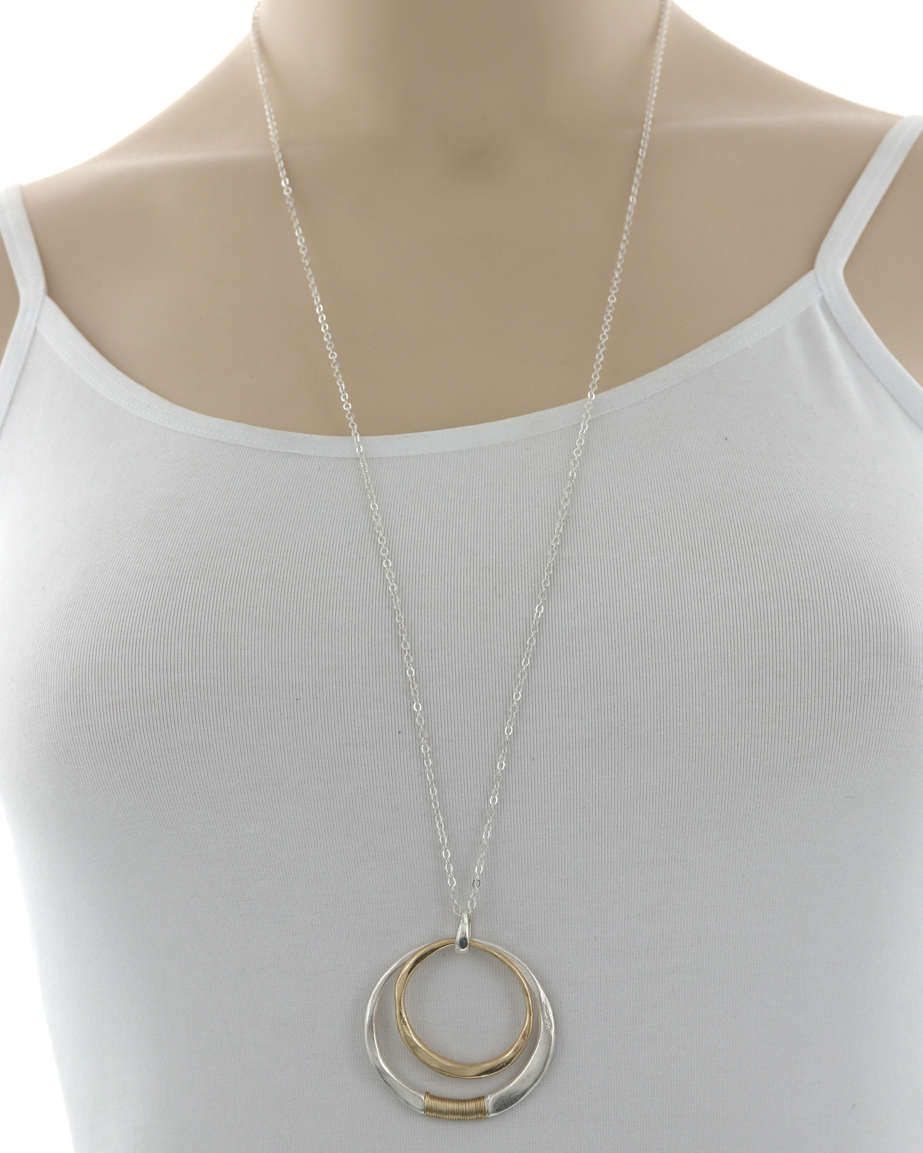 Metal Pendant Long Necklace