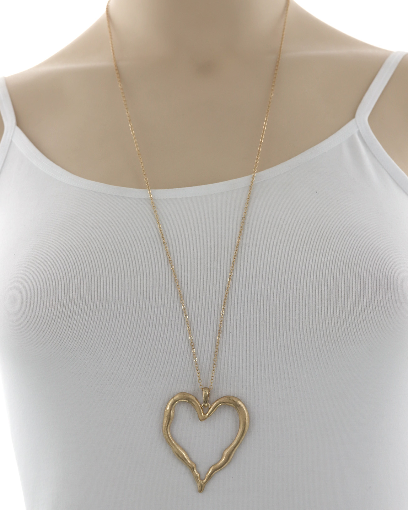 Metal Pendant Long Necklace