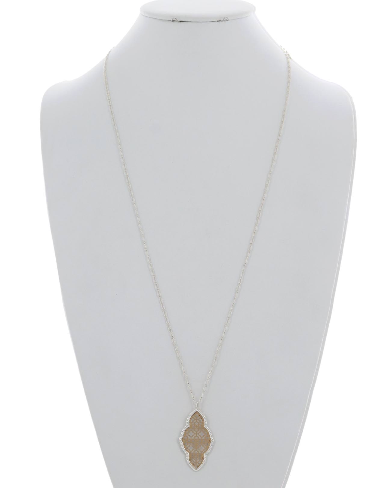Moroccan Filigree Pendant Long Necklace