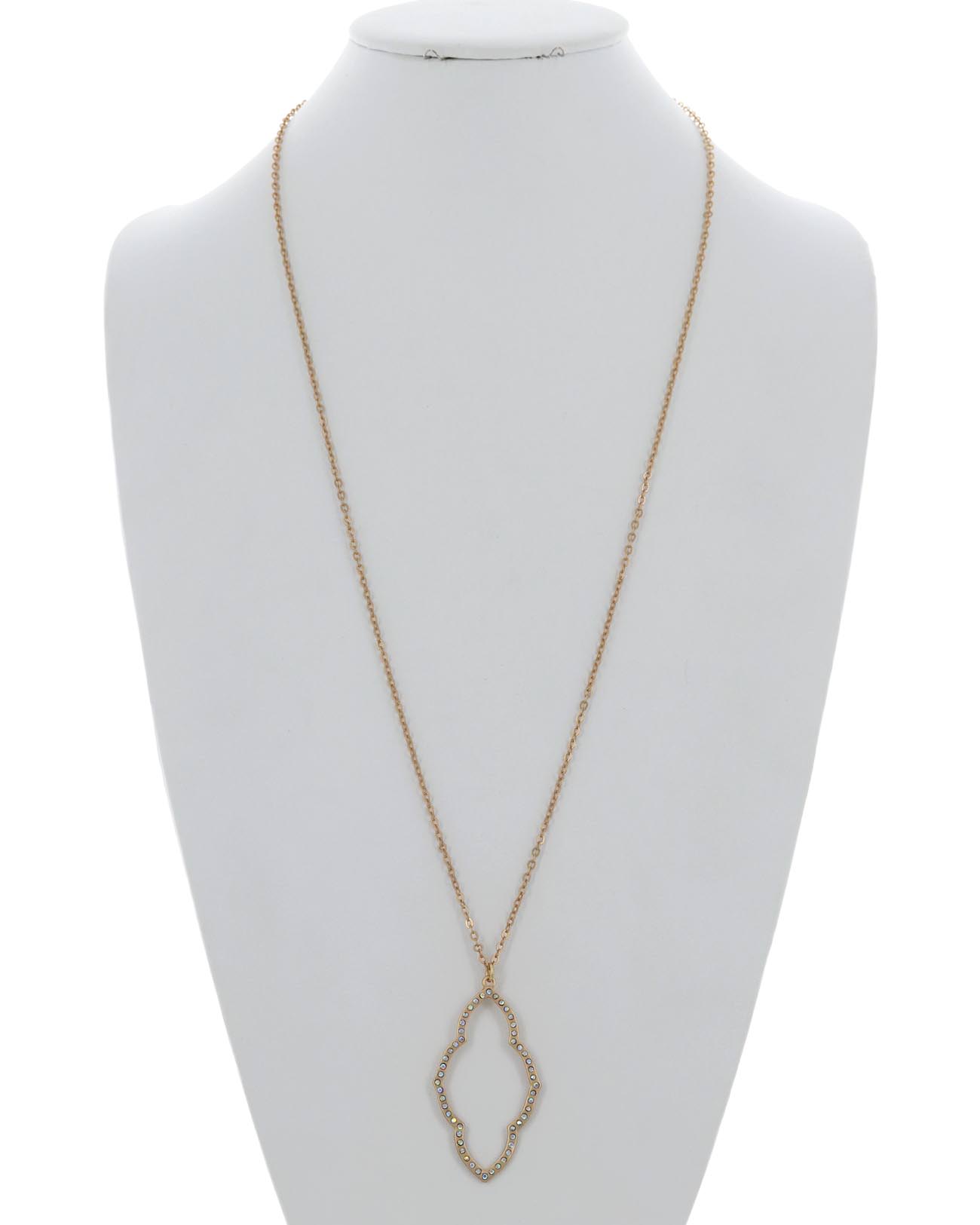 Metal Pendant Long Necklace